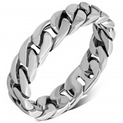 Solid Silver Mens Band Ring. rp311
